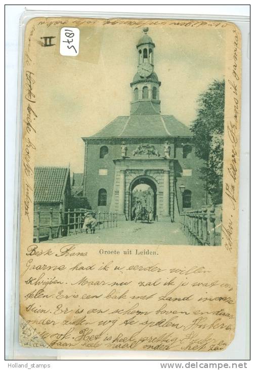 LEIDEN *  ANSICHTKAART * CPA * (1875) GELOPEN NAAR NIJMEGEN - Leiden