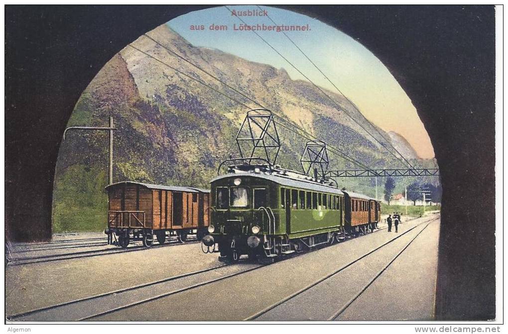 6907 - Ausblick Aus Dem Lötschbergtunnel Bern-Lötscherberg-Simplon Bahn - Eisenbahnen