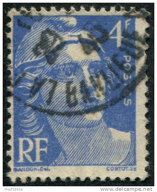 Pays : 189,06 (France : 4e République)  Yvert Et Tellier N° :  717 A (o) - 1945-54 Marianne Of Gandon