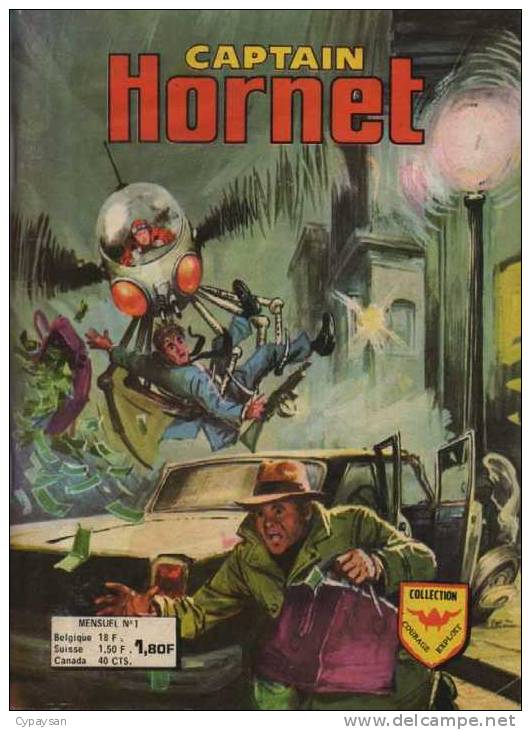 CAPTAIN HORNET N° 1 BE AREDIT 11-1975 RARE - Arédit & Artima