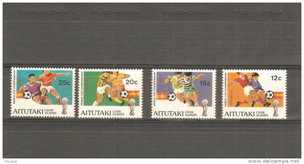 Hb De Aitutaki Y Algunos Sellos - 1982 – Espagne