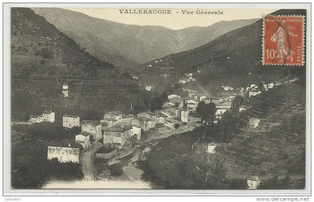 VALLERAUGUE (GARD - 30) - CPA - LE QUAI ET PONT SUR L´HERAULT - Valleraugue