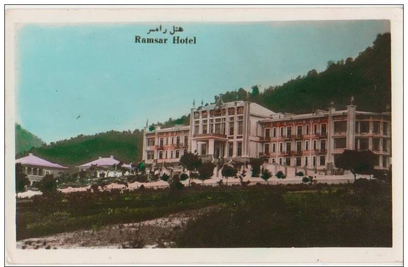 CPA IRAN PERSE TEHERAN Ramsar Hotel Real Photo 1954 - Iran