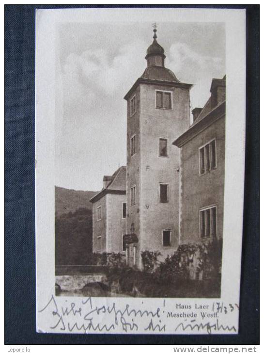 AK MESCHEDE Haus Laer Adelskorrespondenz Ca.1930 //  D*7556 - Meschede