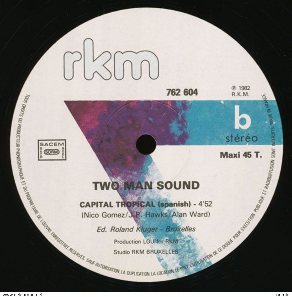 TWO  MAN  SOUND  °  CAPITAL  TROPICAL - 45 T - Maxi-Single