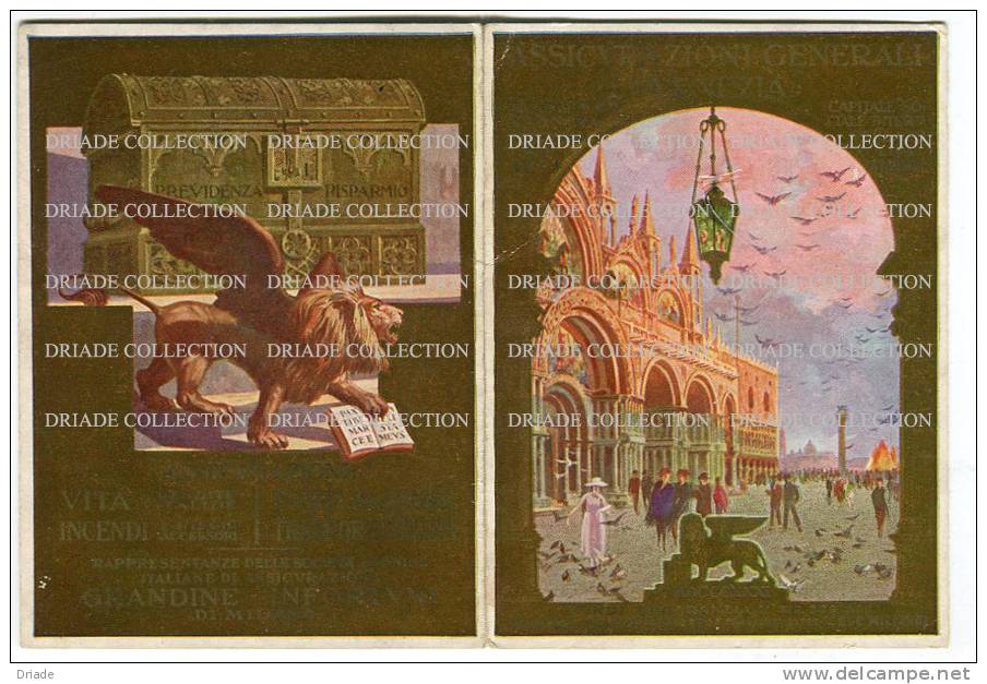 CALENDARIO ASSICURAZIONE GENERALI VENEZIA ANNO 1923 - Petit Format : 1901-20