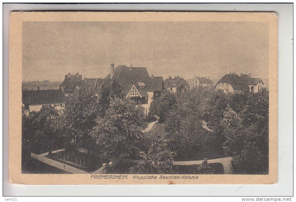 4100 DUISBURG - FRIEMERSHEIM, Krupp'sche Beamten Kolonie 1919 - Duisburg