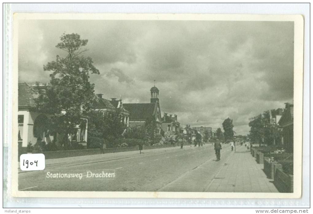 DRACHTEN * STATIONSWEG * ANSICHTKAART * CPA (1904) GELOPEN IN 1951 * Naar NORGERHAVEN - Drachten