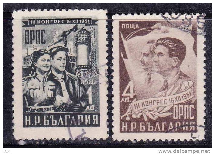 Bulgarie 1952 N°Y.T. :  708 Et 709 Obl. - Used Stamps
