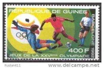 Soccer Football Fussball Guinea Guinee #1260 1989 Olympic Games Barcelona MNH ** - Autres & Non Classés