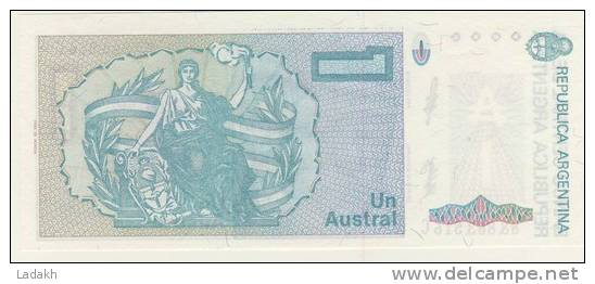 BILLET # ARGENTINE # 1 AUSTRAL  # UN AUSTRAL # 1985 # BERNARDINO RIVADAVIA - Argentina