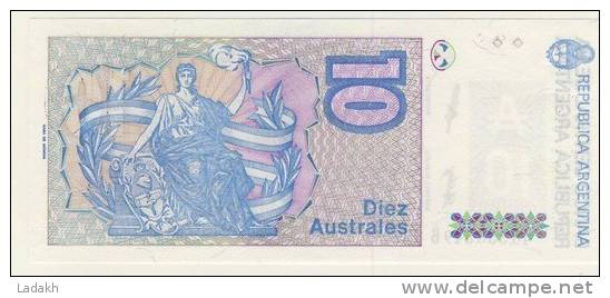 BILLET # ARGENTINE # 10 AUSTRAL  # DIEZ AUSTRAL # 1986 # SANTIAGO DERQUI - Argentinien