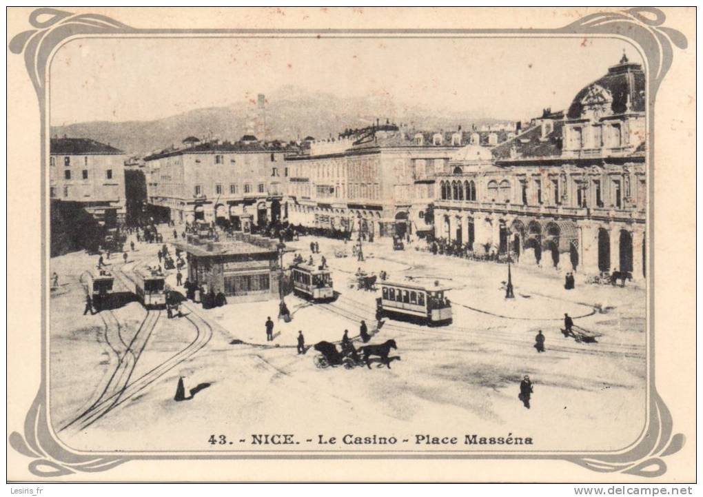 CP - NICE -AU TEMPS PASSE - LA PLACE MASSENA EN 1905 - 9 - GILLETTA - Other & Unclassified