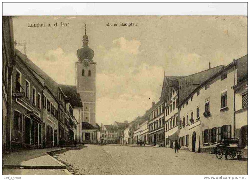 CPA ALLEMAGNE LANDAU A. D. ISAR OBERER STADTPLATZ - Landau