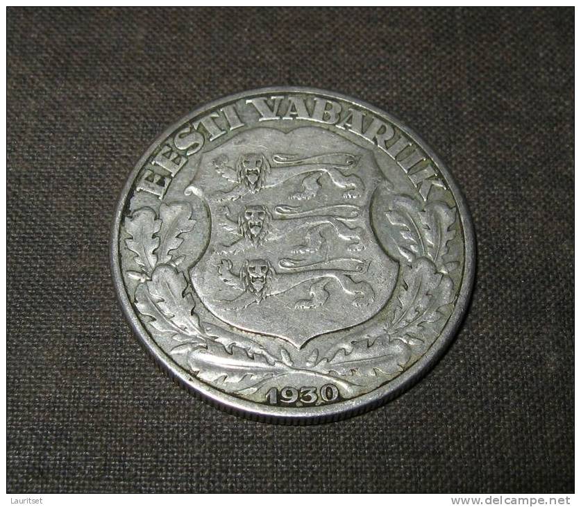 Silbermünze Silver Coin Estland Estonia Estonie 1930 Domberg - Estland