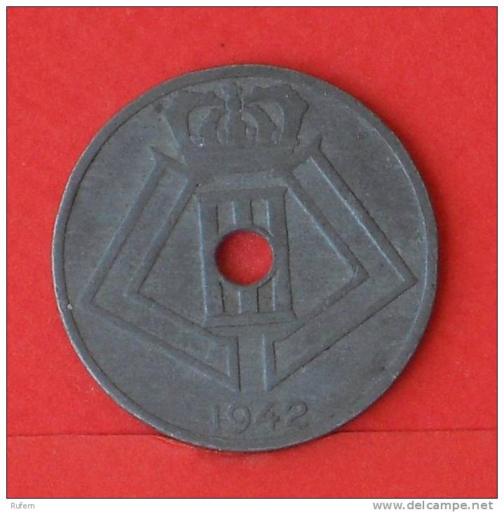 BELGIUM  25  CENTIMES  1942   KM# 131  -    (2001) - 25 Centimes