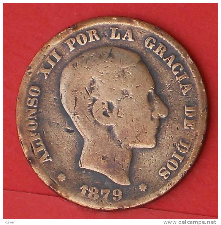 SPAIN  10  CENTIMOS  1879   KM# 675  -    (2016) - Premières Frappes