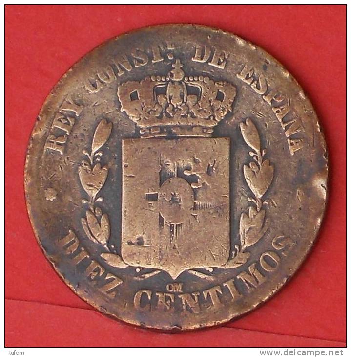 SPAIN  10  CENTIMOS  1879   KM# 675  -    (2016) - Premières Frappes