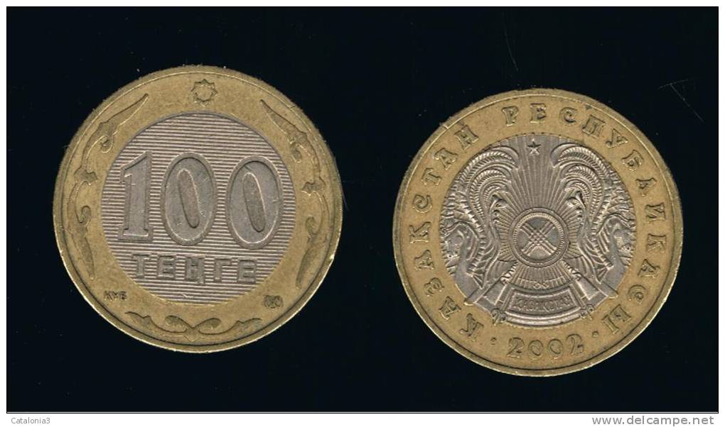 KAZAJSTAN - KAZAKHSTAN -   100 Tenge  2002  KM39 - Bimetal - Kazajstán