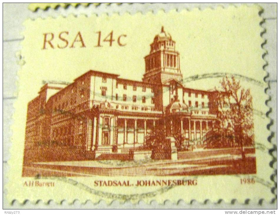 South Africa 1986 Stadsaal Johannesburg 14c - Used - Gebraucht