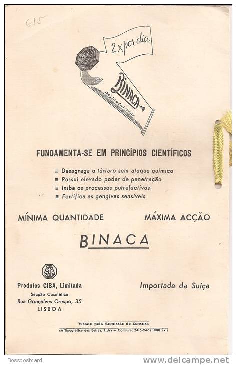 A Borla - Programa Da Queima Das Fitas. Coimbra, 1947 (exemplar Por Abrir) (2 Scans) - Libros Antiguos Y De Colección