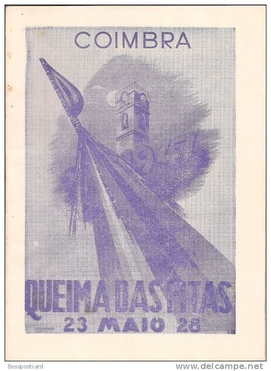 Coimbra - Queima Das Fitas, 28 De Maio De 1928 (4 Scans) - Alte Bücher