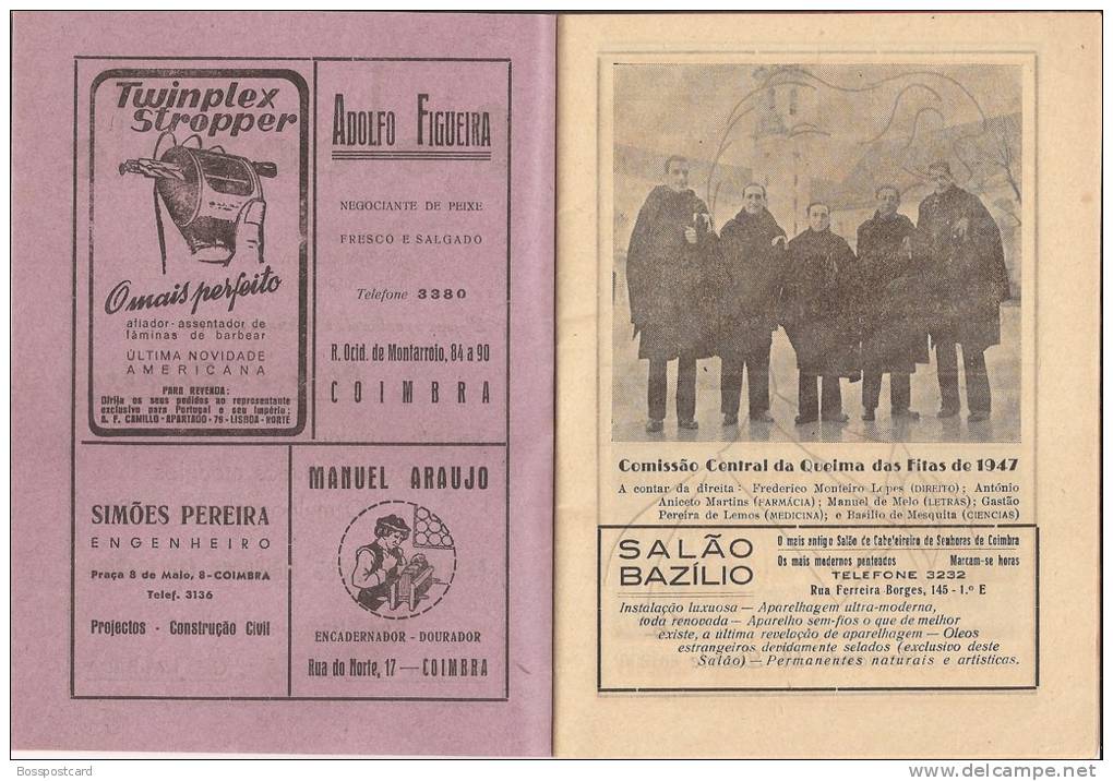 Coimbra - Queima Das Fitas, 28 De Maio De 1928 (4 Scans) - Alte Bücher