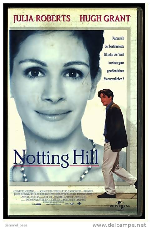 VHS Video ,  Notting Hill  -  Die Bezaubernste Komödie Seit "Pretty Woman"! - Mit Julia Roberts , Hugh Grant - Lovestorys