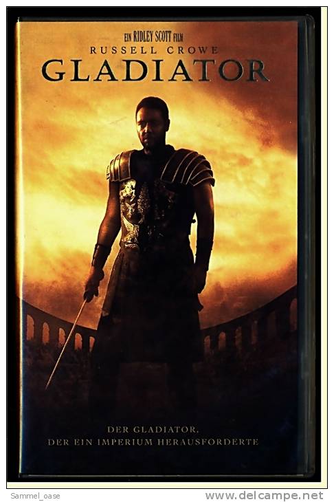 VHS Video  , Gladiator  -  Der Ein Imperium Herausforderte  -  Mit Russell Crowe, Oliver Reed, Ralf Möller - Action, Aventure