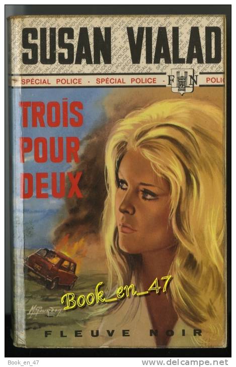 {23973} Susan Vialad ; Spécial Police N°920. EO 1971  " Trois Pour Deux "    " En Baisse " - Fleuve Noir