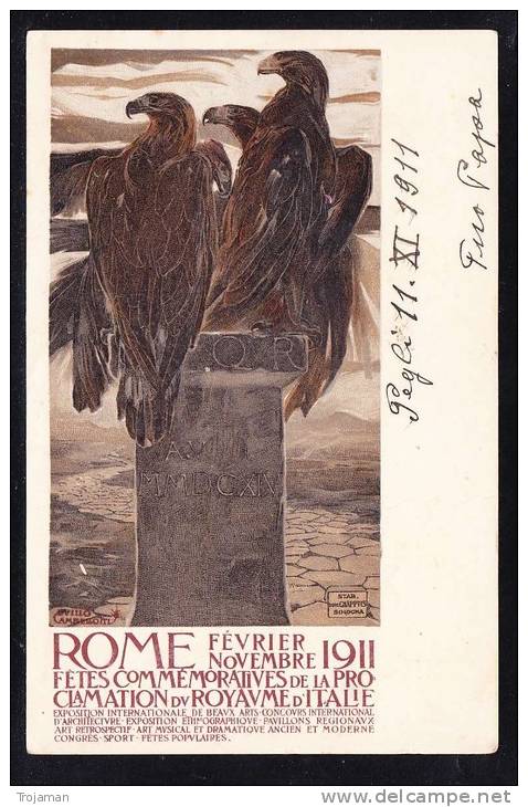 E-EU-72 LETTER FROM ITALY GEVONA 11.11.1911 - Poststempel