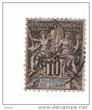 Inde, 10c Yvert 5, Oblitéré - Altri & Non Classificati