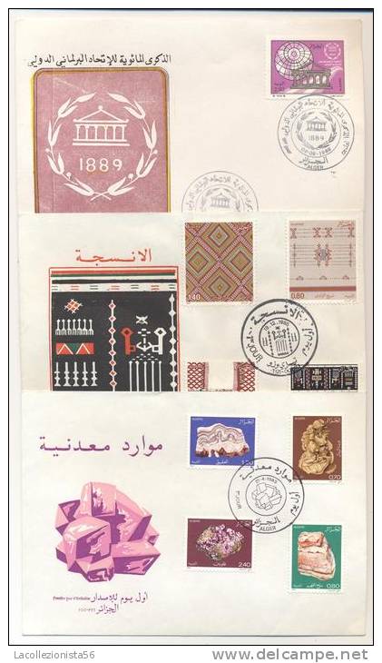 3866-N.6-F.D.C.-ALGERIA-1982-1983-1985-1989 - Algérie (1962-...)