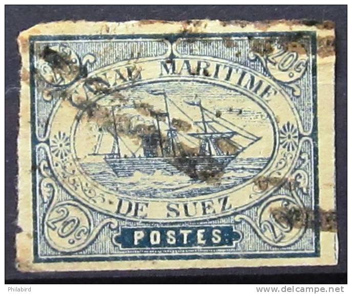 EGYPTE .CANAL DE SUEZ            N° 3            OBLITERE - 1866-1914 Khedivate Of Egypt