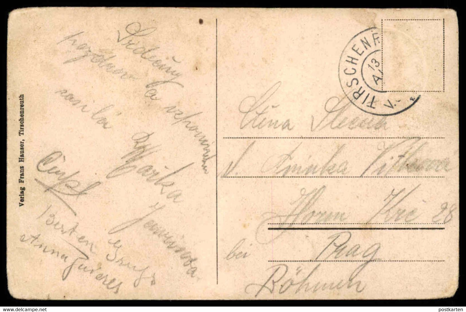 ALTE POSTKARTE GRUSS AUS TIRSCHENREUTH LUITPOLDSCHULE Schule School école Cpa Postcard AK Ansichtskarte - Tirschenreuth