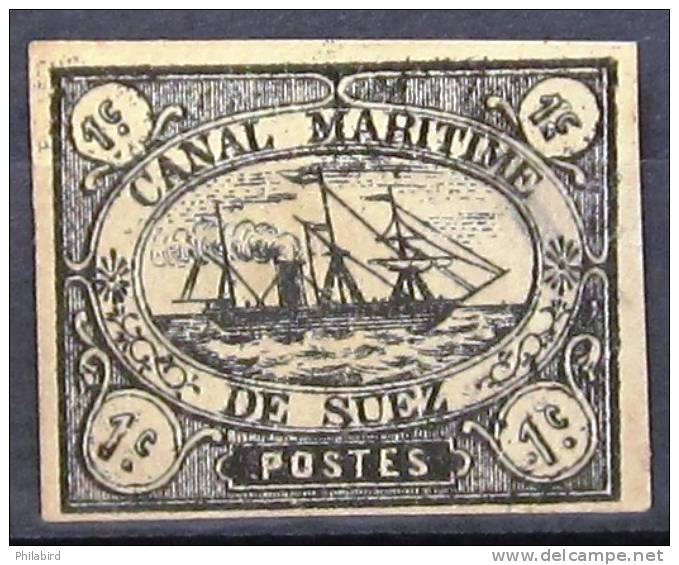 EGYPTE .CANAL DE SUEZ            N° 1           NEUF SANS GOMME - 1866-1914 Khedivate Of Egypt