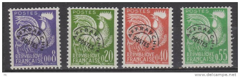 France Préo N° 119 / 122 Luxe ** - 1953-1960
