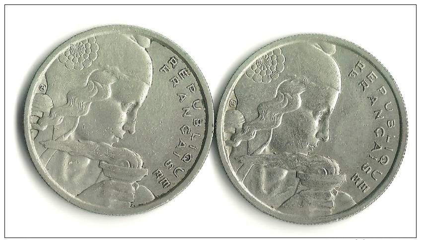 2 Pièces De 100 Francs COCHET 1958 Et 1958B - Altri & Non Classificati