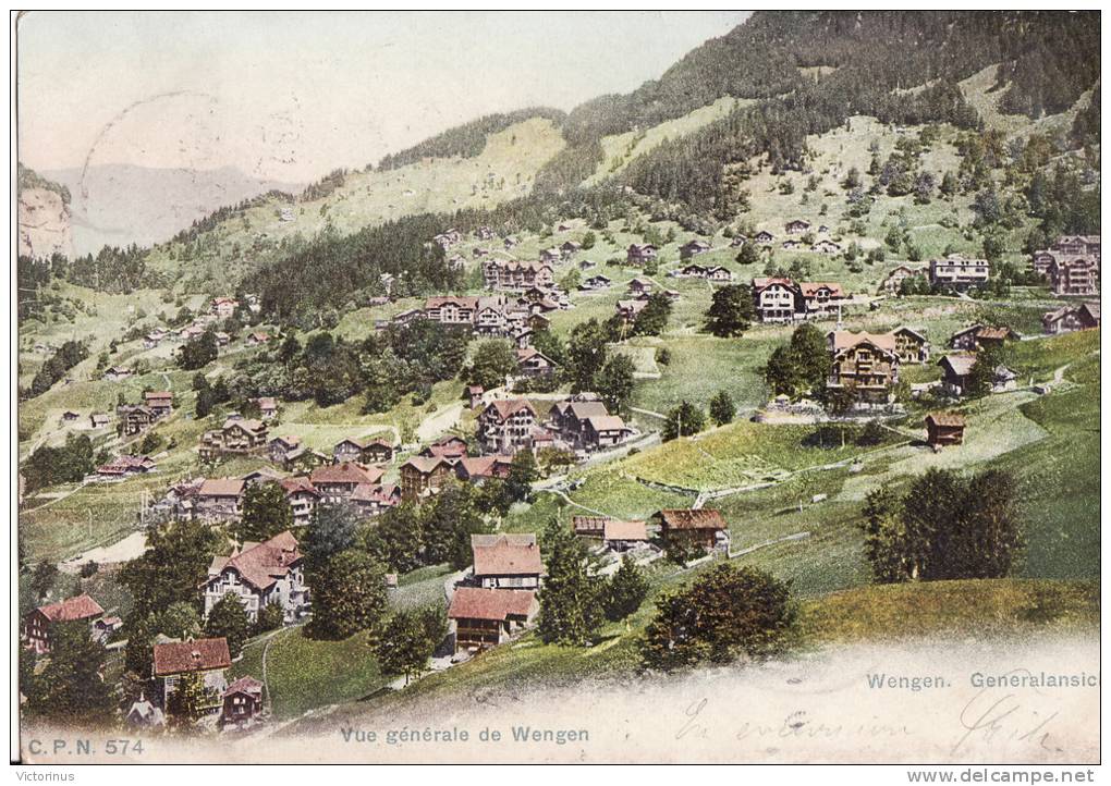 WENGEN, Vue Générale, 1905 - Wengen