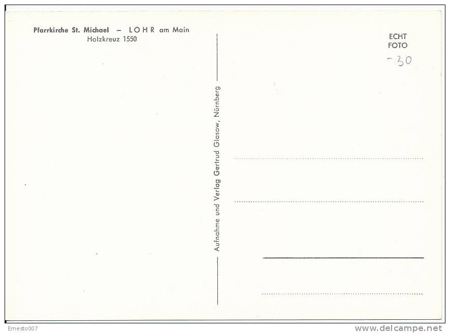 PK-CP Deutschland Lohr Am Main - Pfarrkirche St. Michael , Ungebraucht, Siehe Bilder! - Lohr