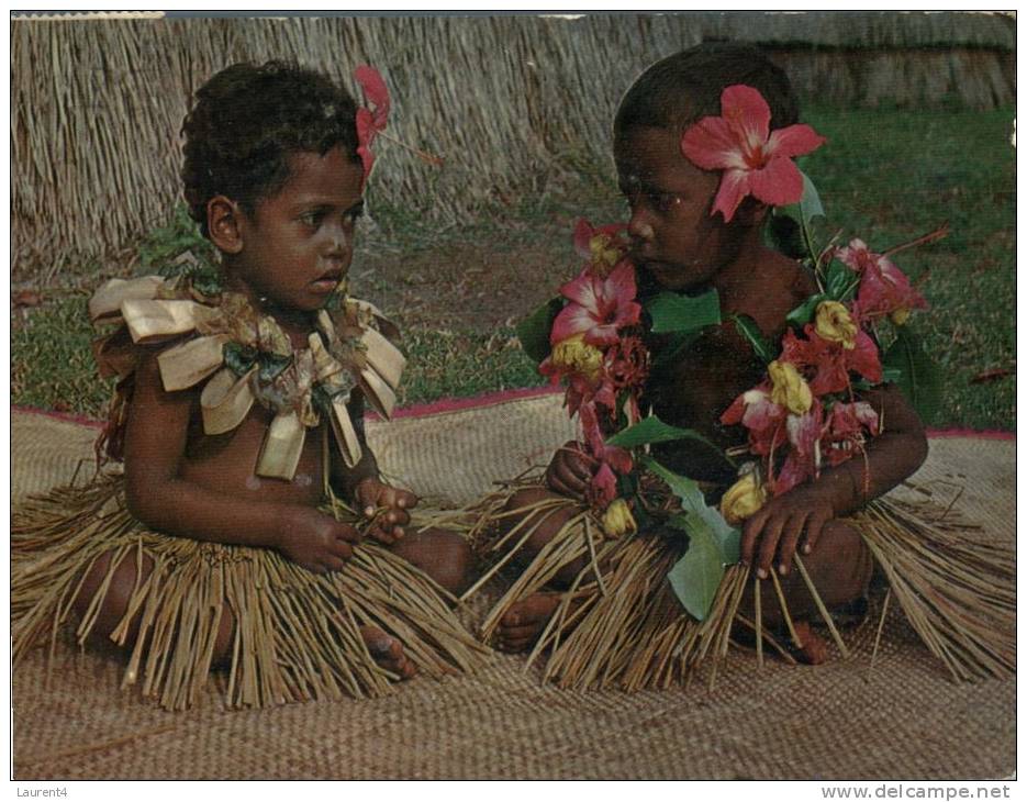 (200) Fijian Childrens - Enfant De Fidji - Poster De Papeetee - Fidschi