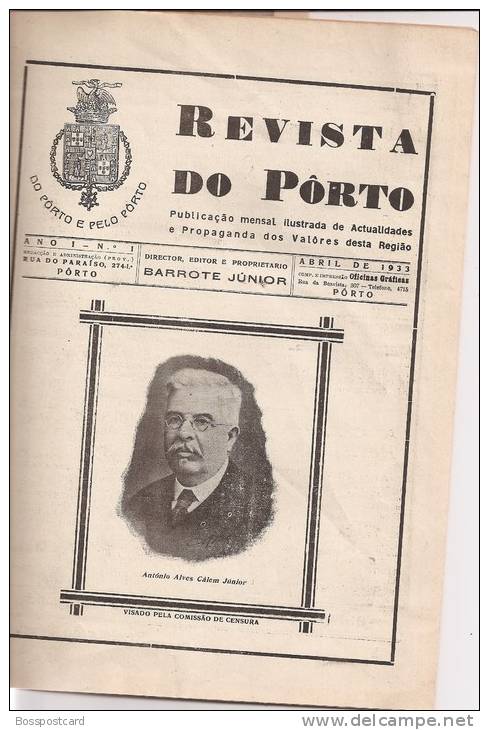 Revista Do Porto, Ano I, Nº 1, Abril De 1933 (3 Scans) - Revues & Journaux