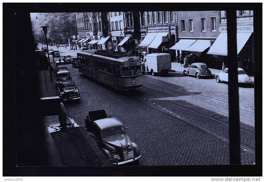 SUISSE TRAMWAY 1957 CLICHE DE SCHNABEL            ORIGINAL - Tramways