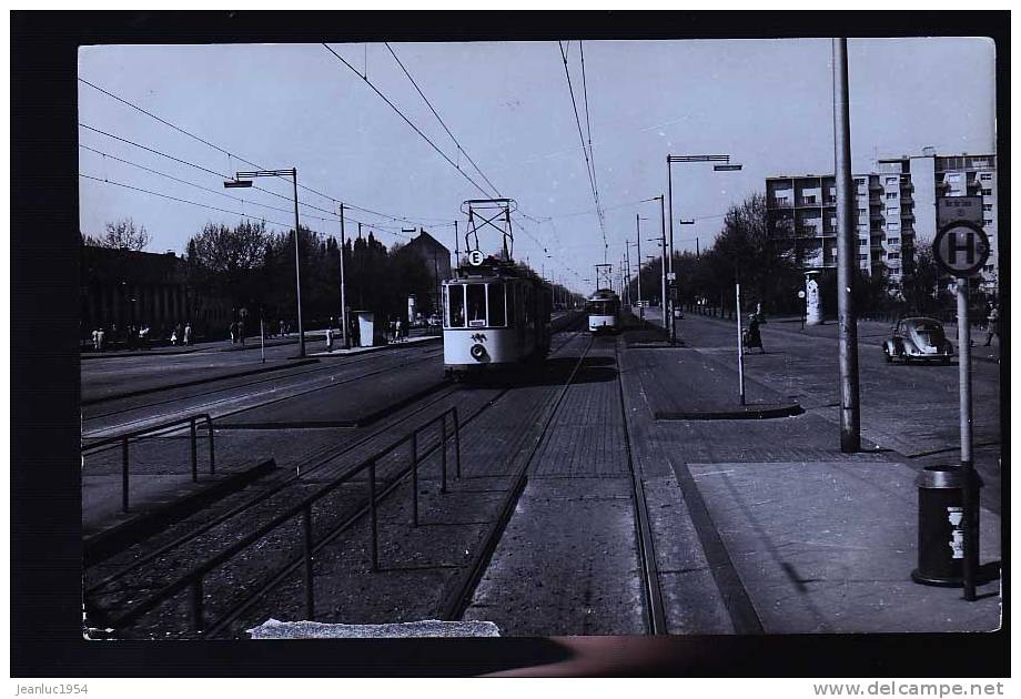 SUISSE ALLEMAGNE  TRAMWAY 1957 CLICHE DE SCHNABEL            ORIGINAL - Strassenbahnen