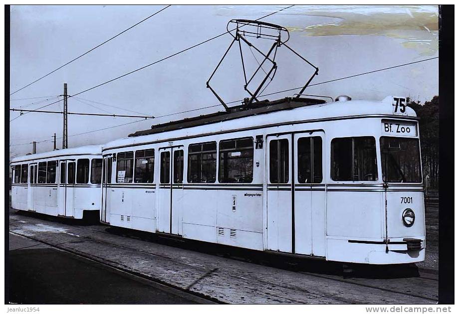 ALLEMAGNE BERLIN   1952 TED 52 + BED 52 - Strassenbahnen