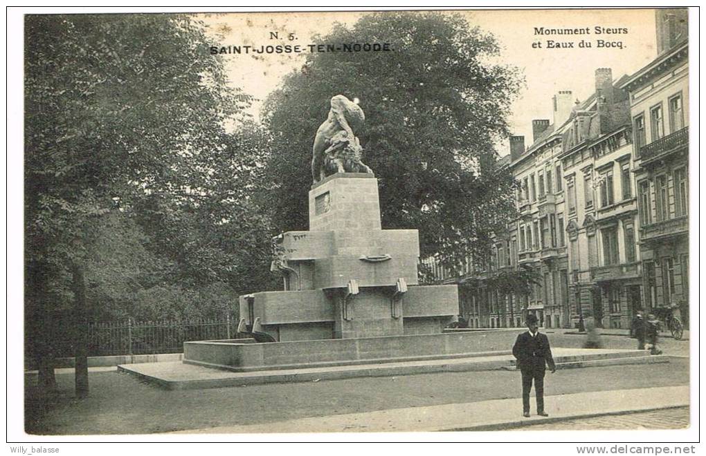 "Bruxelles - Saint-Josse-Ten-Noode - Monument Steurs Et Eaux Du Bocq" - St-Josse-ten-Noode - St-Joost-ten-Node