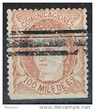 Sello 100 Mils Alegoria 1870, Barrado Num 108s º - Used Stamps