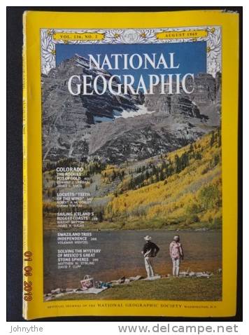 National Geographic Magazine August 1969 - Wetenschappen