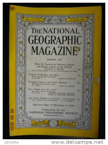 National Geographic Magazine  March  1959 - Science