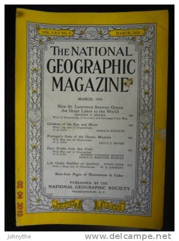 National Geographic Magazine  March  1959 - Ciencias